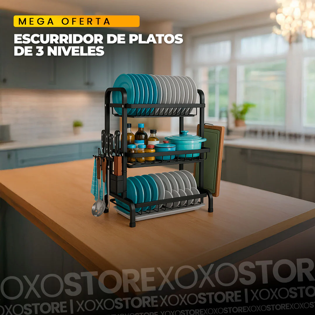 Escurridor de platos de 3 niveles - Image 2