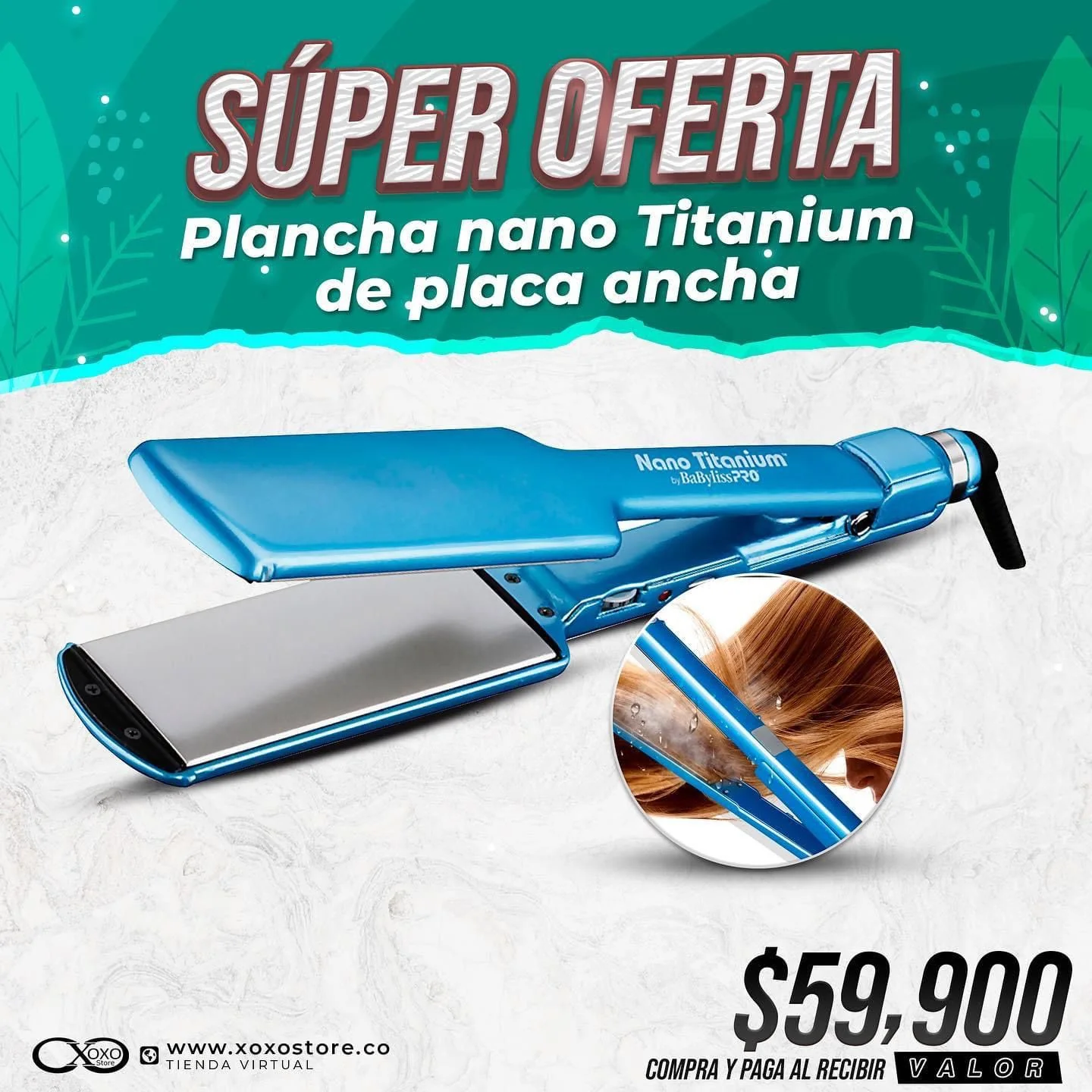 PLANCHA NANO TITANIUM PLACA ANCHA - Image 2