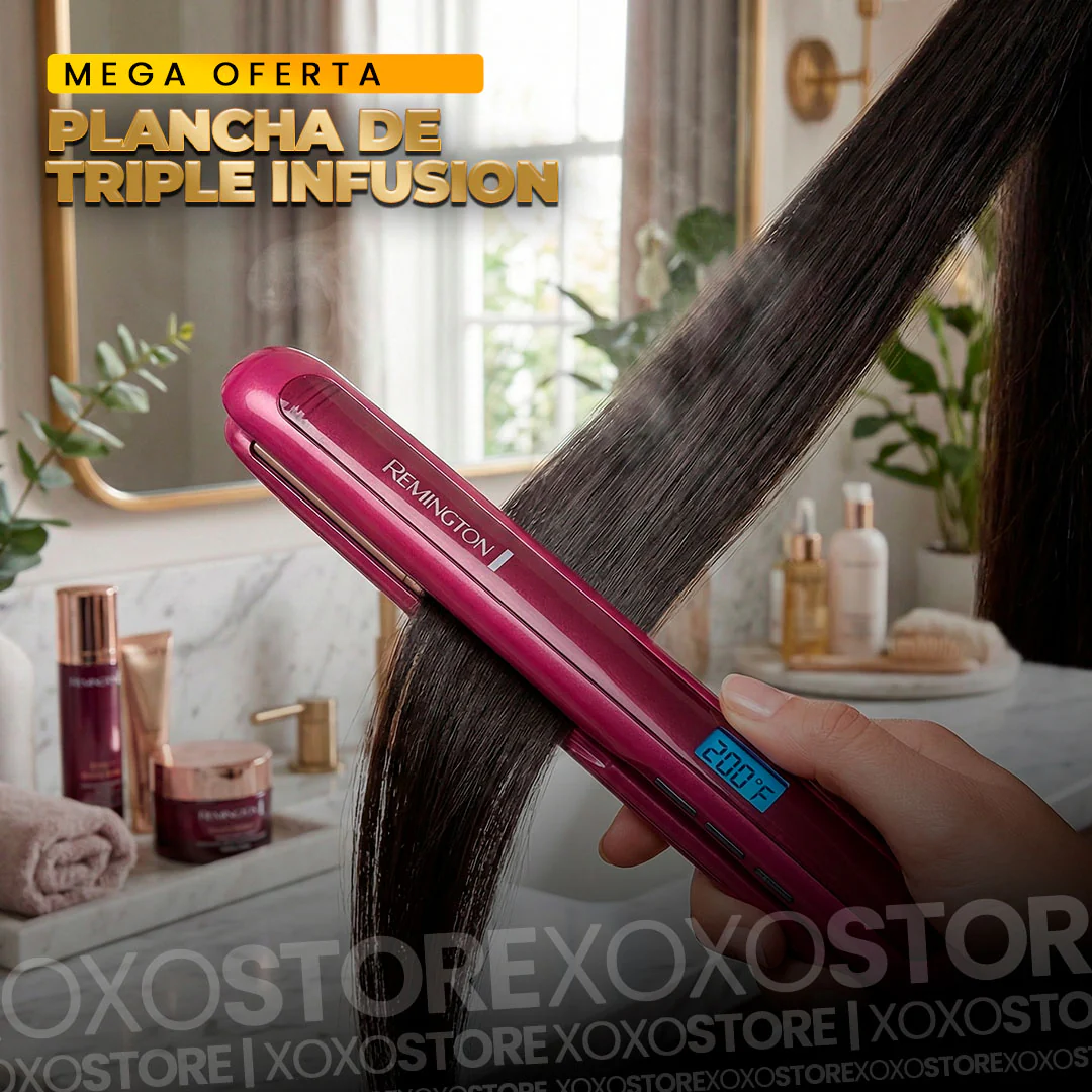 PLANCHA REMINGTON TRIPLE INFUSIÓN AAA