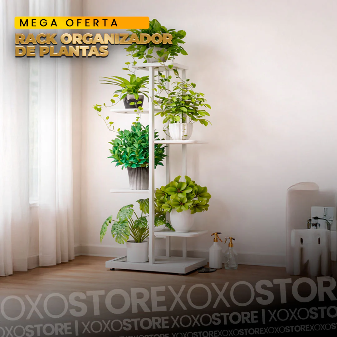 Rack organizador de plantas